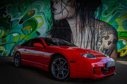 Red 300ZX with Twin Z kit