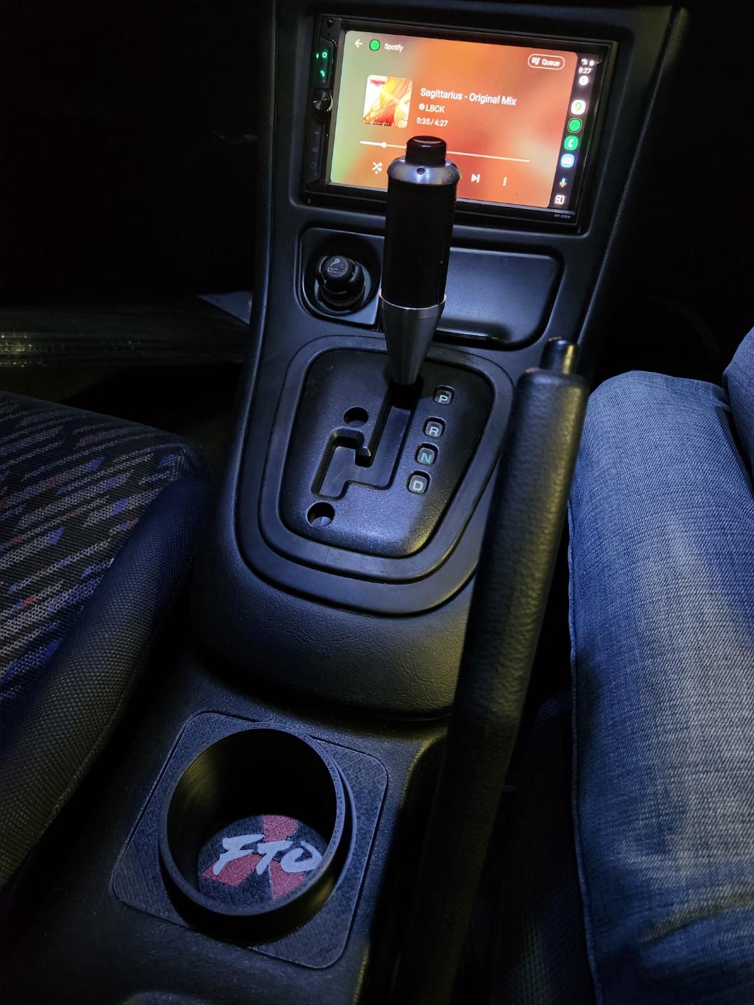 FTO Cup Holder Upgrade in car